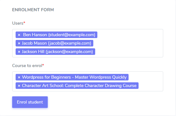 Enroll Student 2 Enroll Student 2