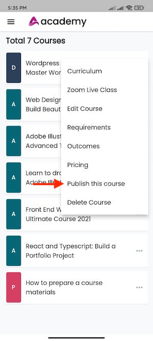 Mark As Academy Instructors Mobile App 2 Mark As Academy Instructors Mobile App 2