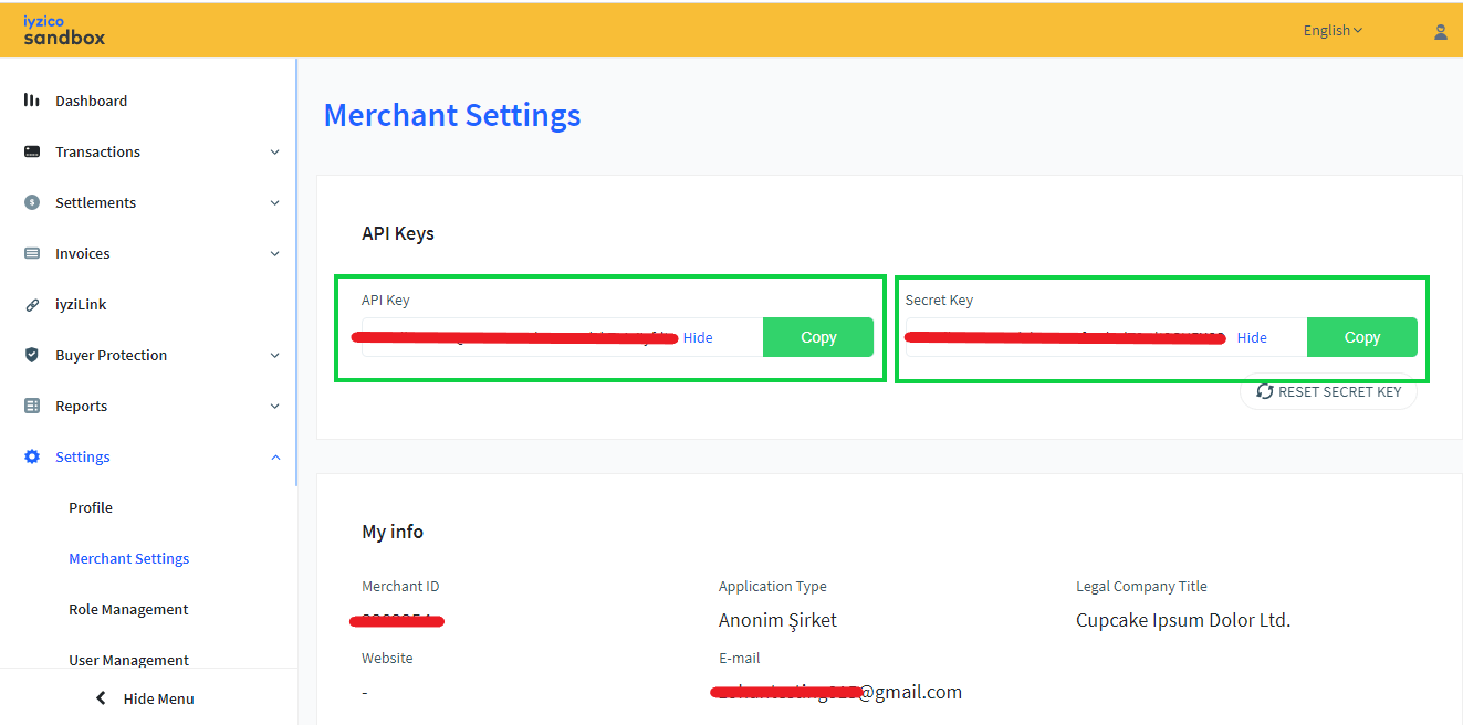 Academy Generating Iyzico Keys Academy Generating Iyzico Keys