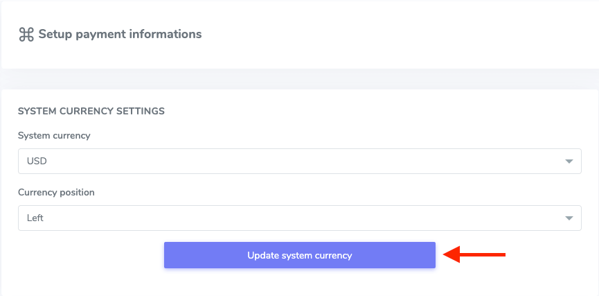 Academy Iyzico System Currency Settings Academy Iyzico System Currency Settings