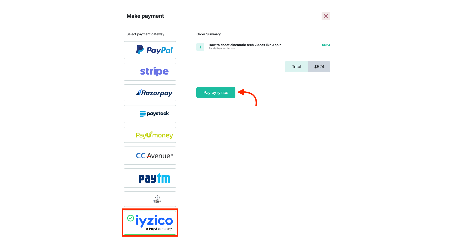 Academy Making Iyzico Payment Academy Making Iyzico Payment