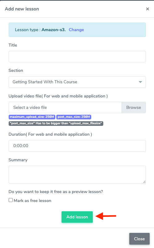 Adding Lesson Academy Adding Lesson Academy