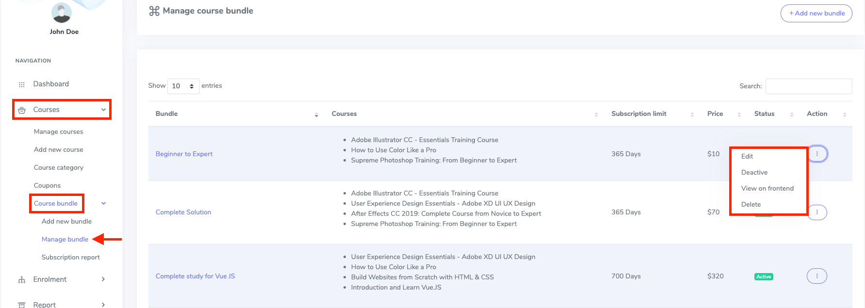 Managing Course Bundle Managing Course Bundle