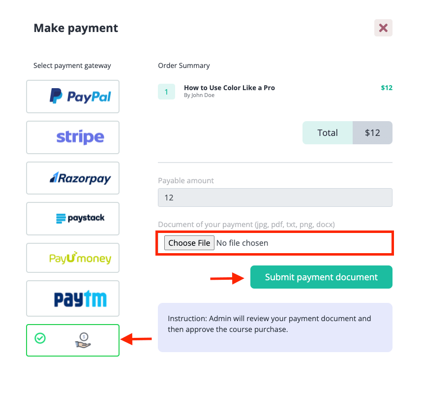 Offline Payment Addons Academy Offline Payment Addons Academy