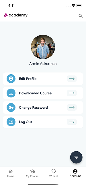 Account Screen Account Screen