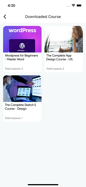 Downloaded Course Downloaded Course