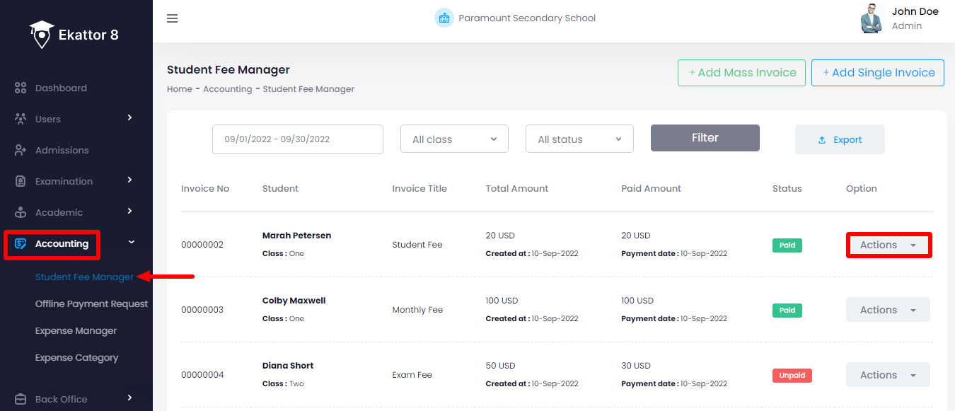Ekattor 8 Managing Invoice Ekattor 8 Managing Invoice