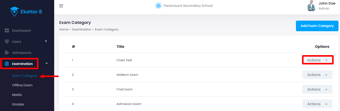 Ekattor 8 Managing Exam Category Ekattor 8 Managing Exam Category
