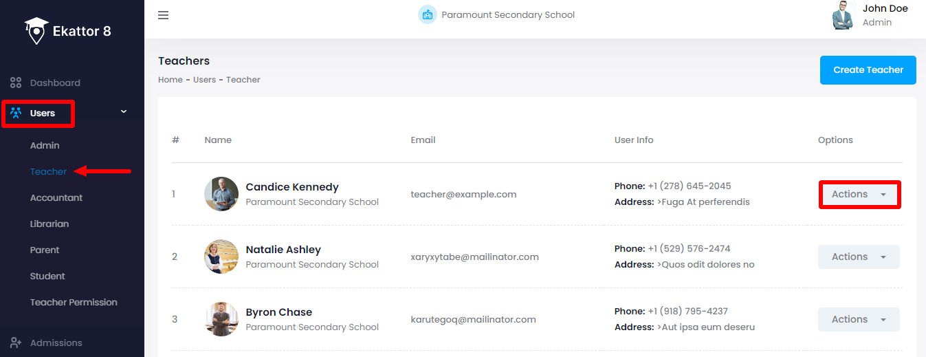 Ekattor 8 Managing Teacher Ekattor 8 Managing Teacher