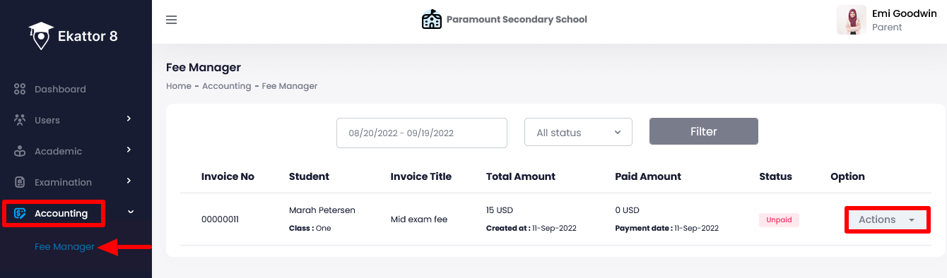 Ekattor 8 Managing Fees Parents Ekattor 8 Managing Fees Parents