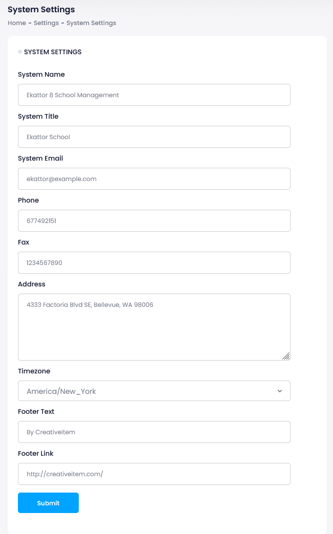 Ekattor 8 System Settings 2 Ekattor 8 System Settings 2